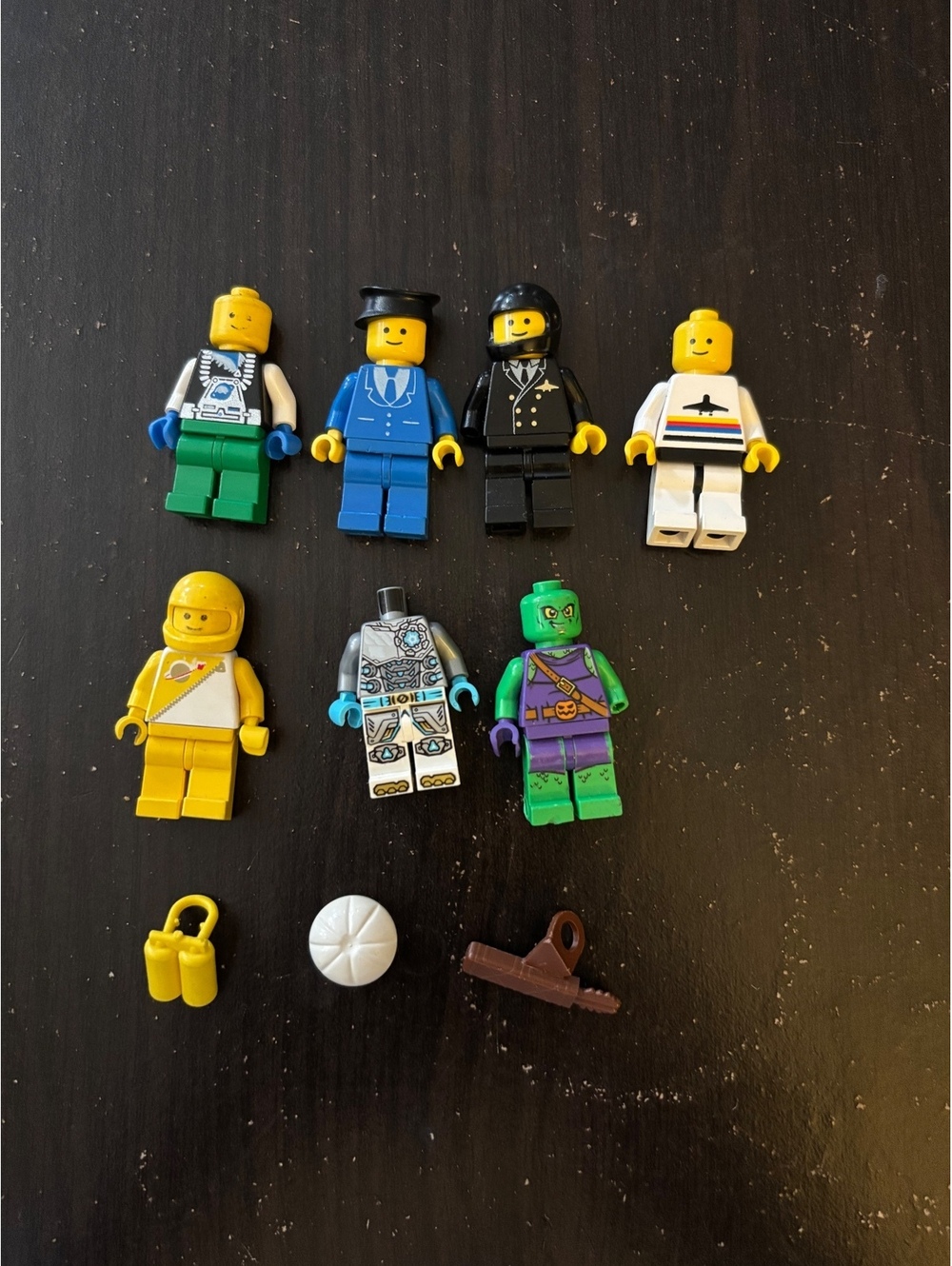 Vintage LEGO Minifigure Lot Classic Space Town Marvel Green Goblin Parts D11
